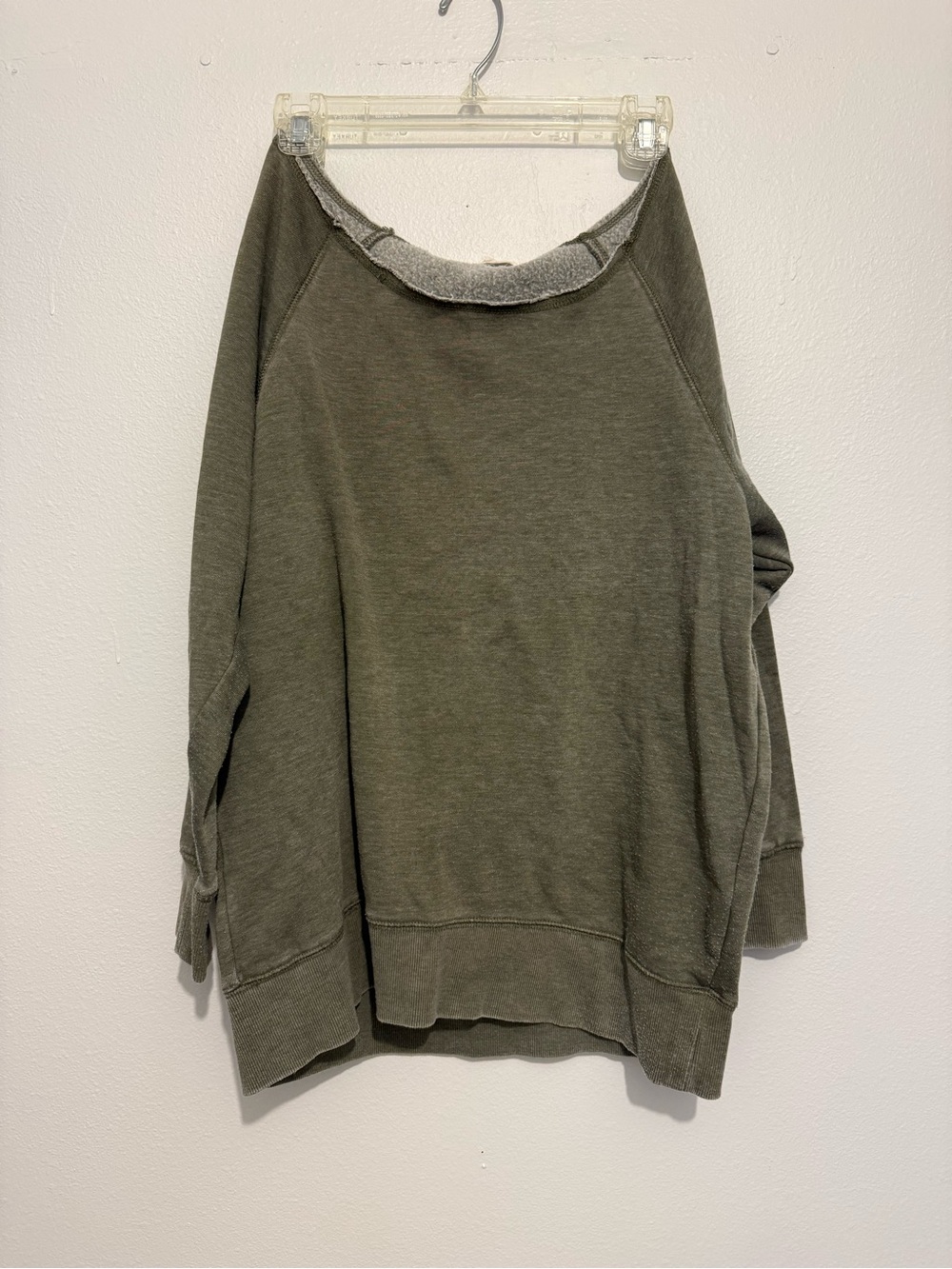 Hippie Rose Olive Green Crewneck Sweatshirt